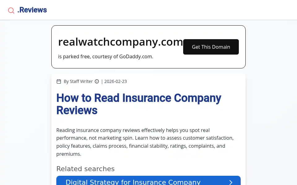Screenshot of realwatchcompany.com