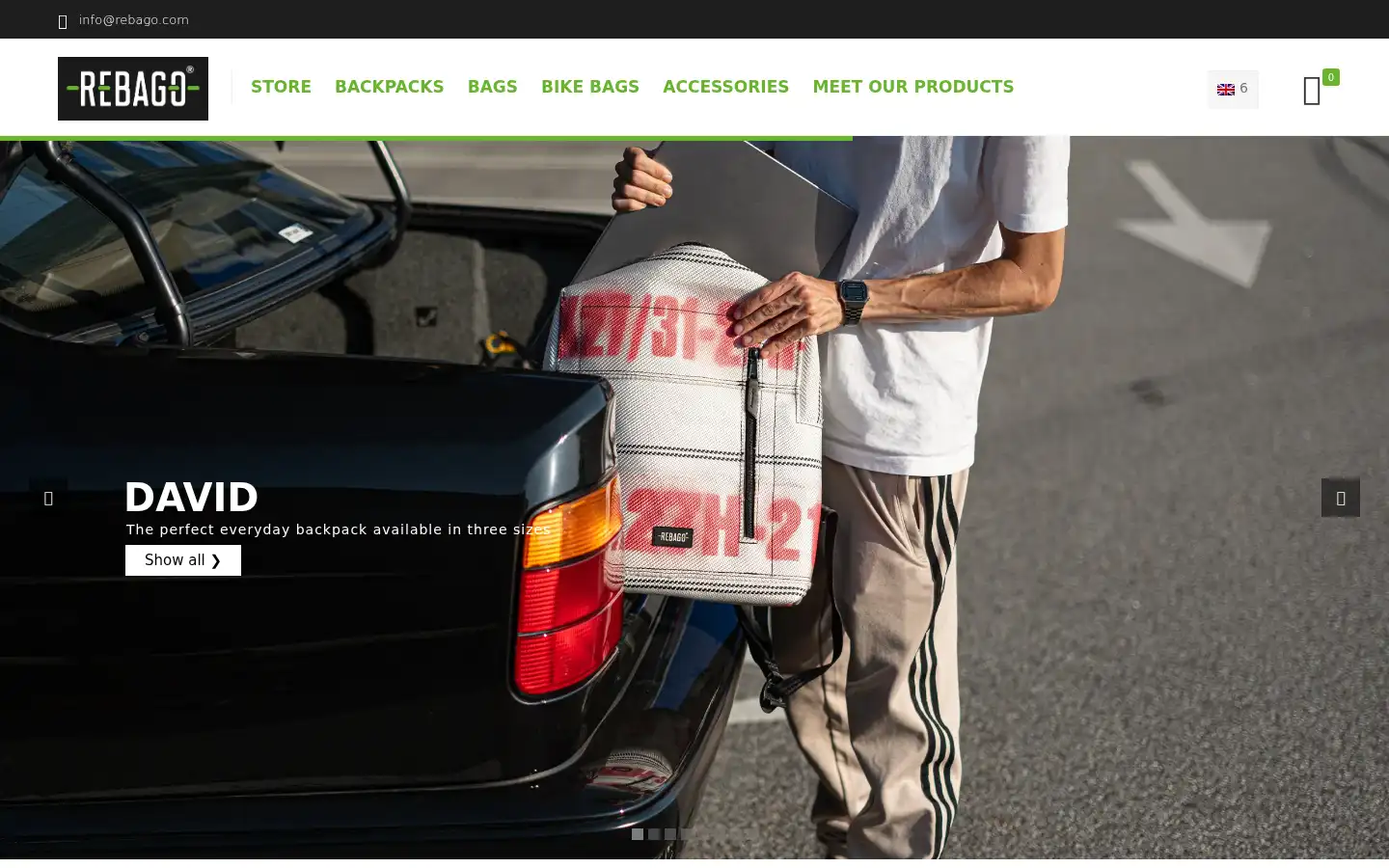 Screenshot of rebago.com