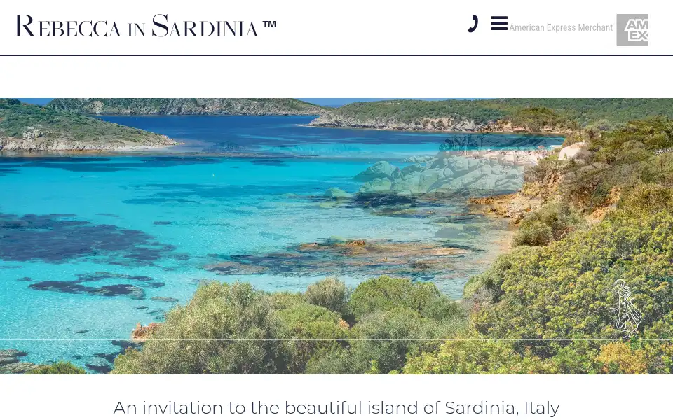 Screenshot of rebeccainsardinia.com