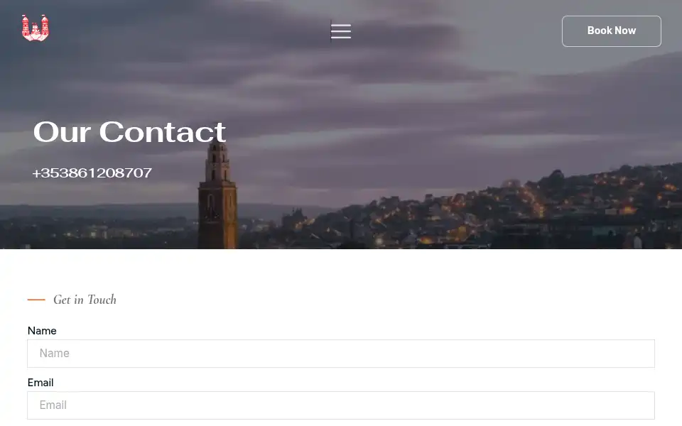 Screenshot of rebelcorktaxitours.ie