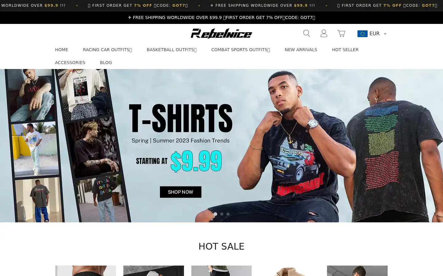 Screenshot of rebelnice.com