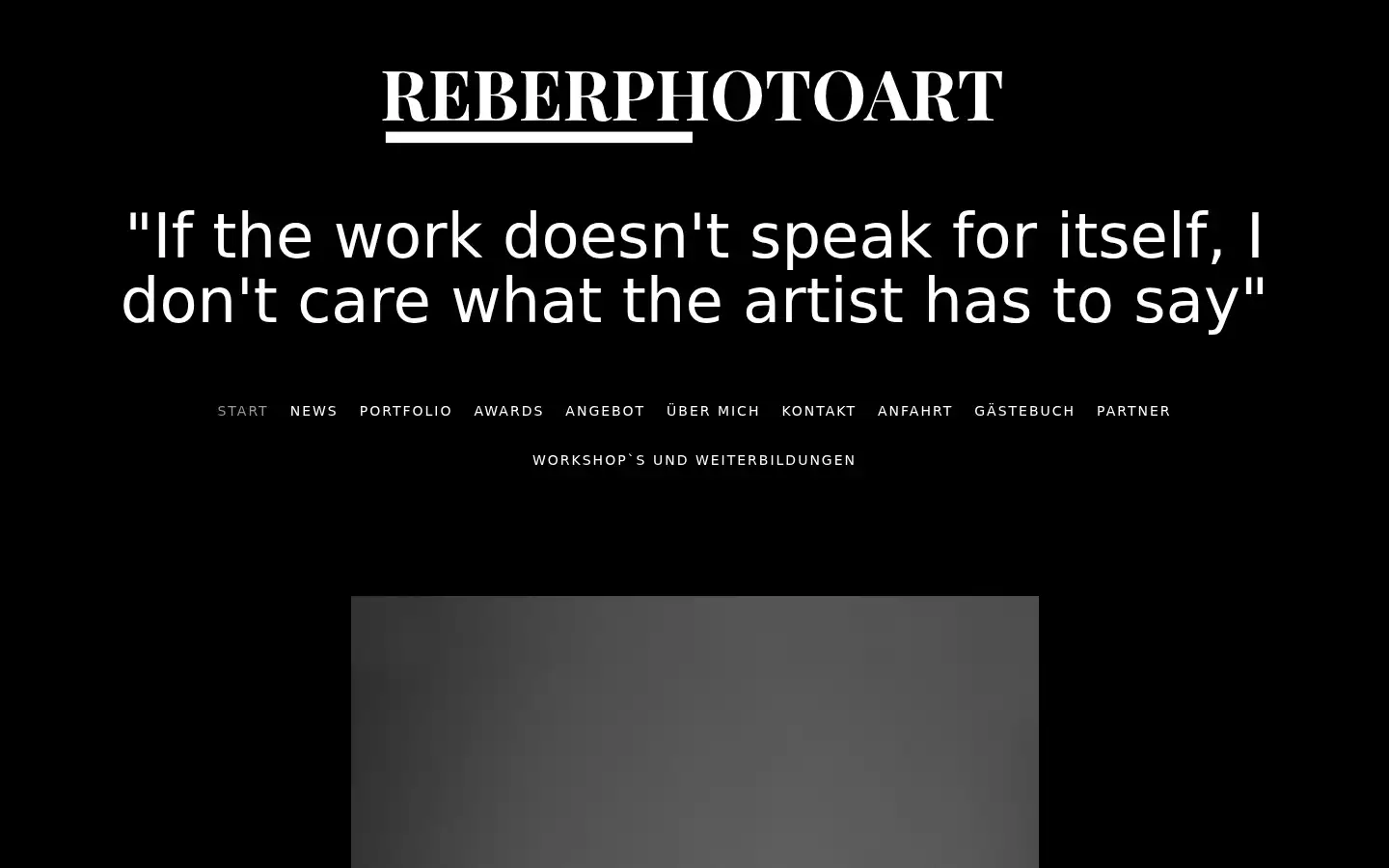 Screenshot of reberphotoart.ch