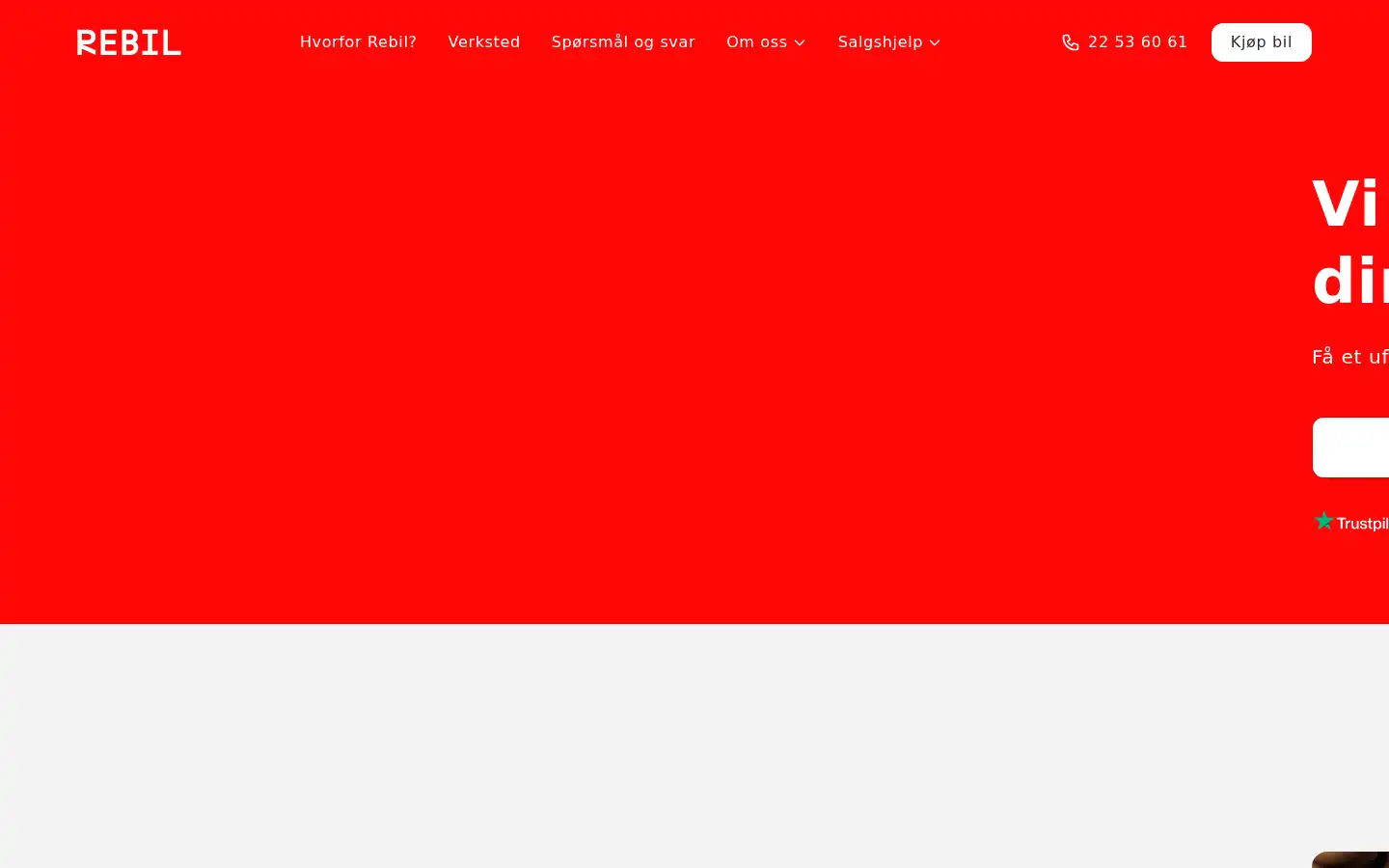 Screenshot of rebil.no