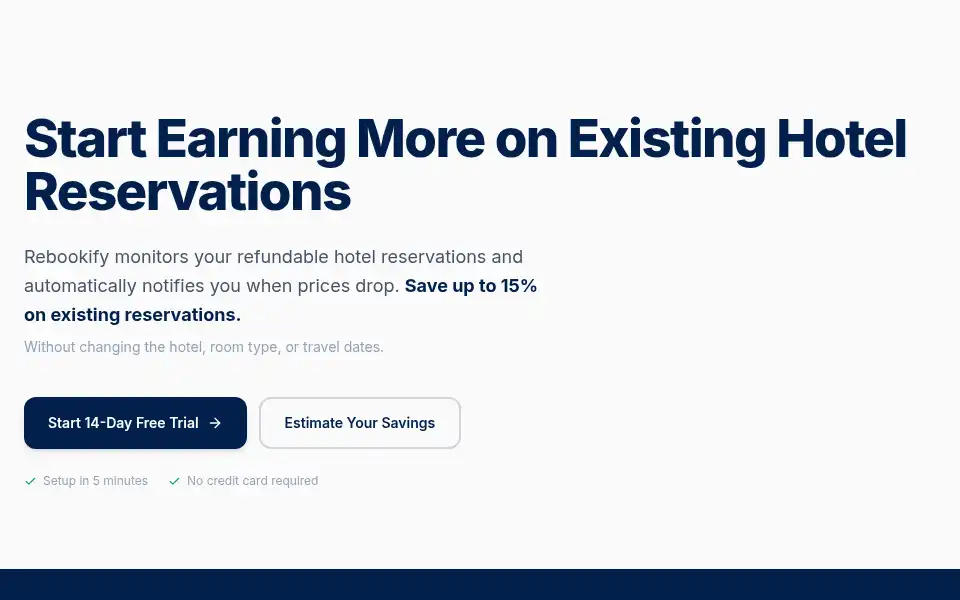Screenshot of rebookify.com