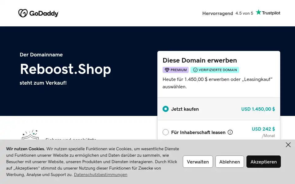 Screenshot of reboost.shop