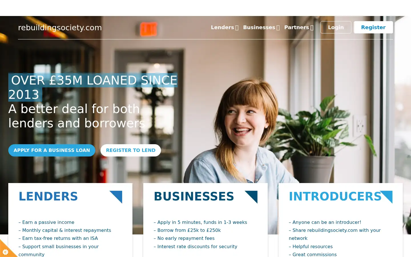 Screenshot of rebuildingsociety.com