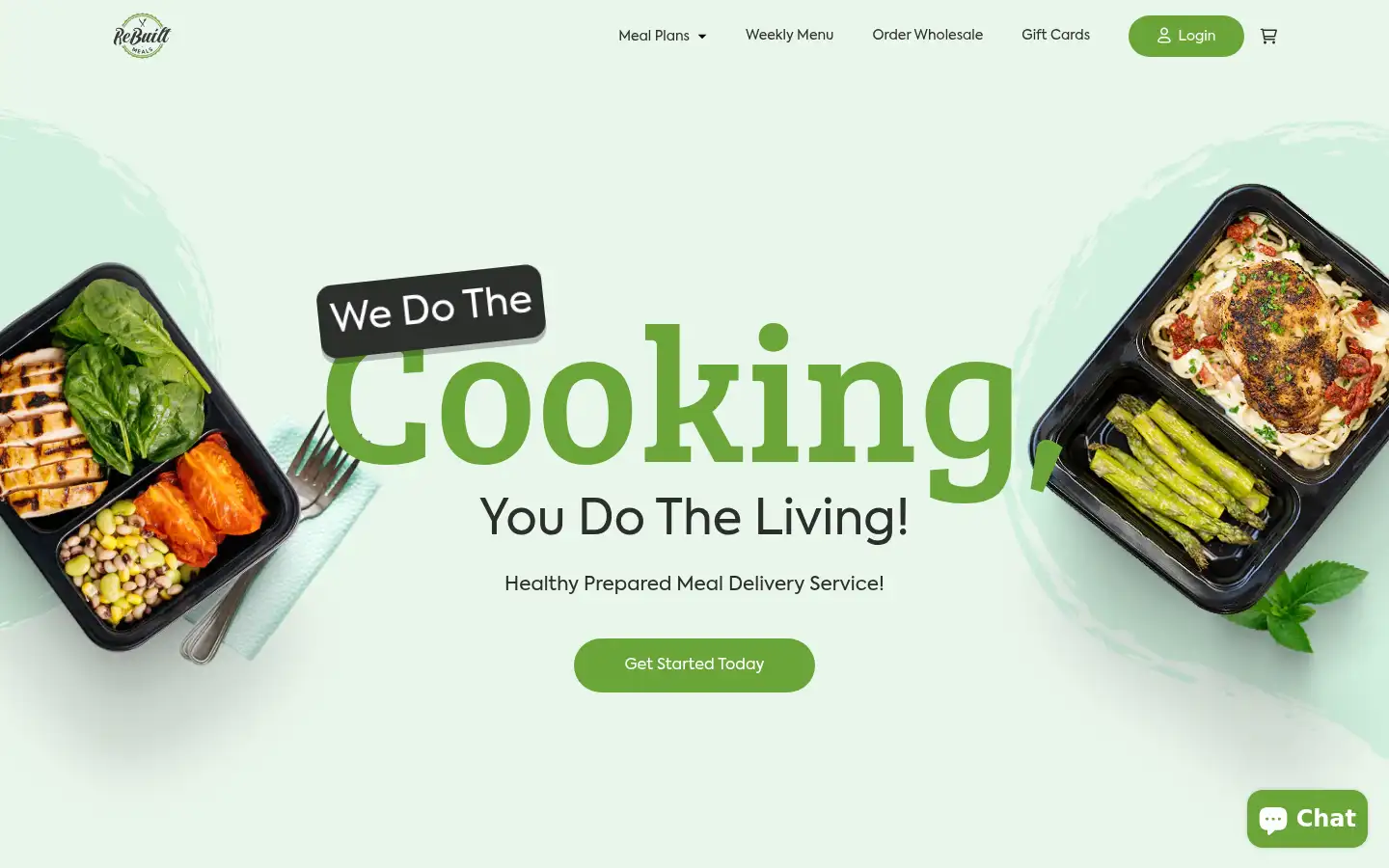 Screenshot of rebuiltmeals.com