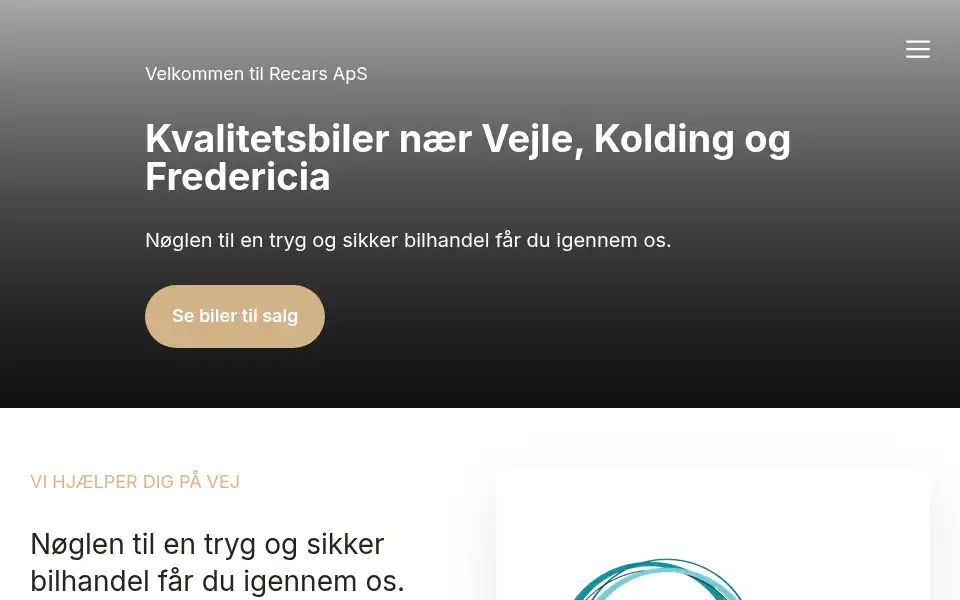 Screenshot of recars.dk