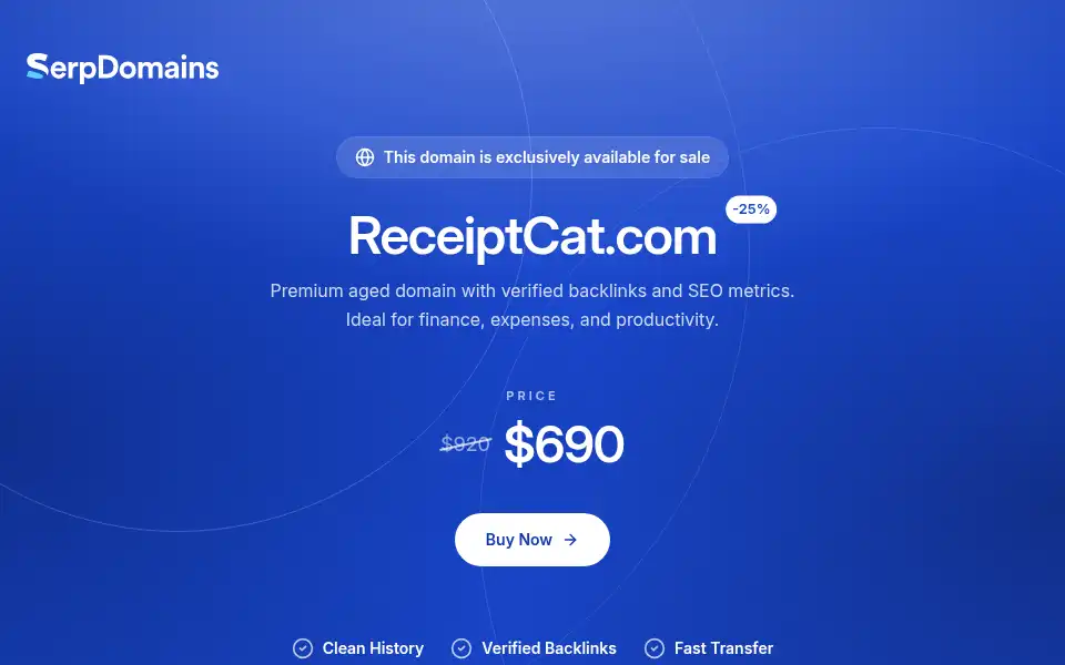 Screenshot of receiptcat.com