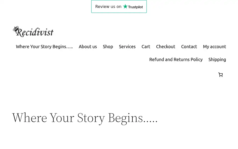 Screenshot of recidivist.co.uk