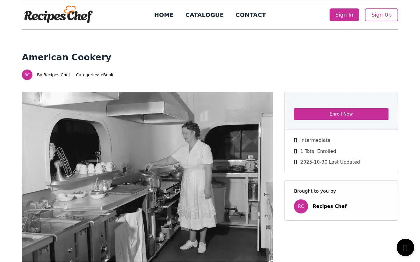 Screenshot of recipes-chef.co
