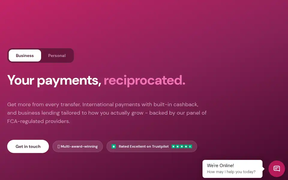 Screenshot of reciprocal.cc