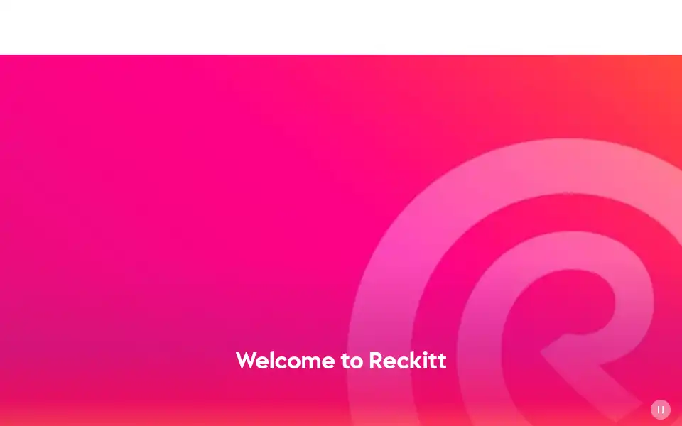 Screenshot of reckitt.com