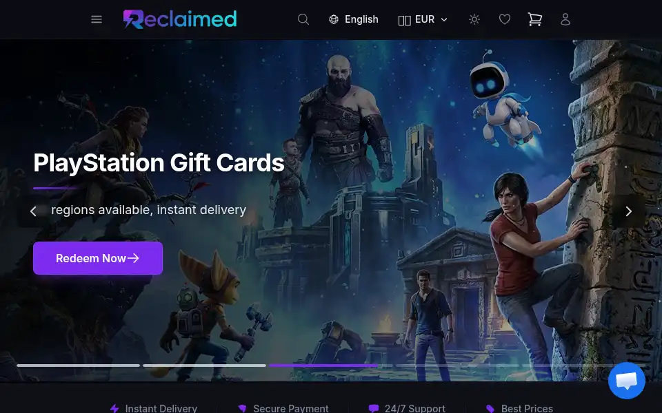 Screenshot of reclaimed.gg