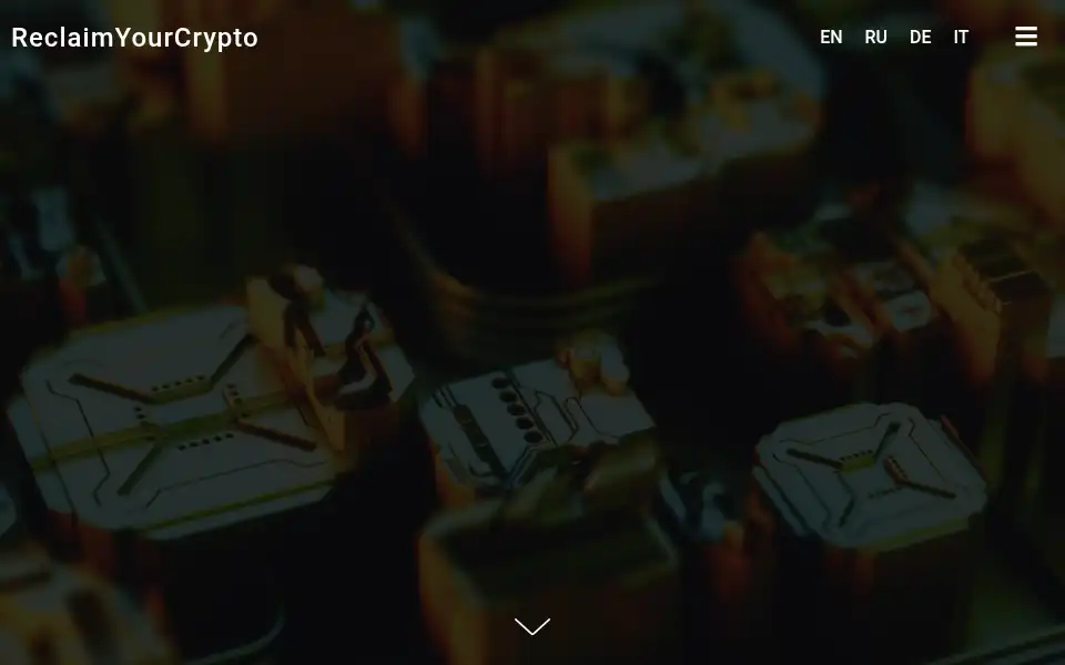 Screenshot of reclaimyourcrypto.com