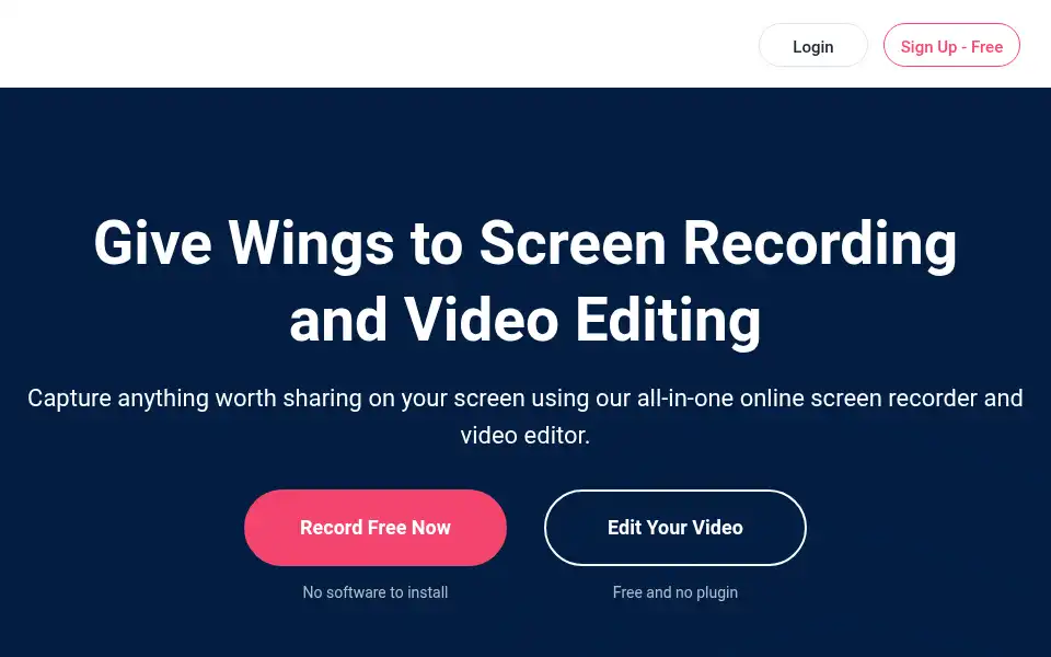 Screenshot of recordcast.com