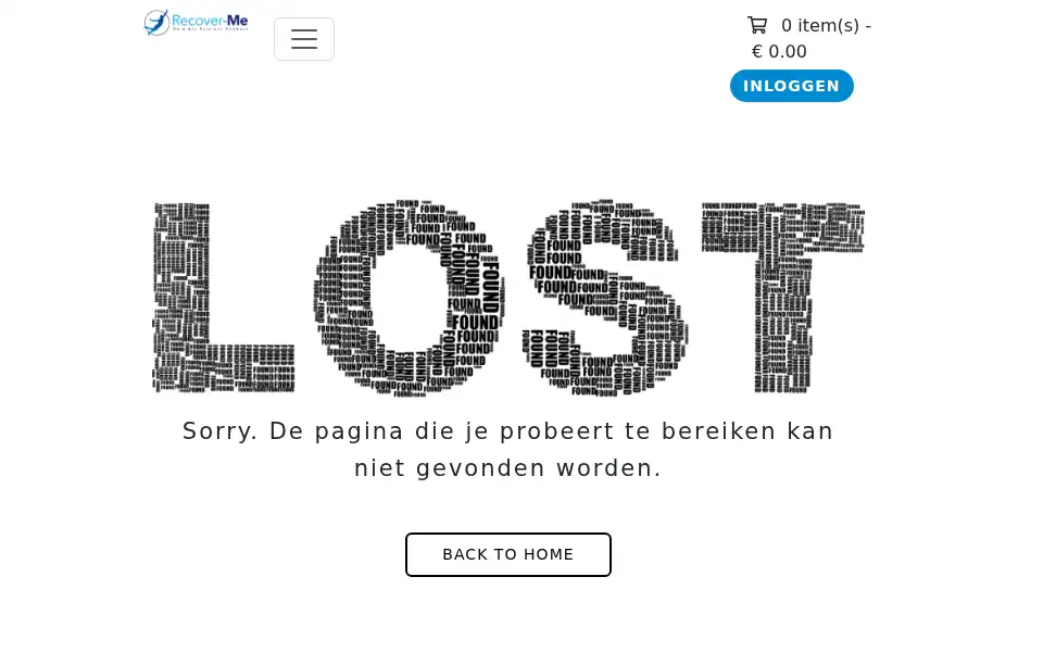 Screenshot of recover-me.eu