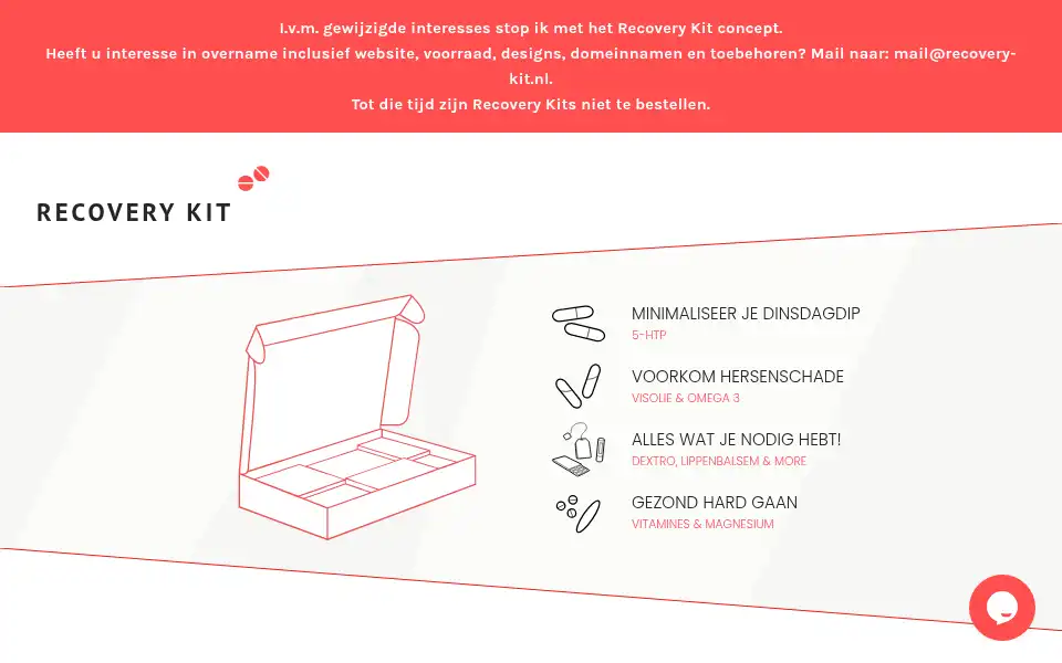 Screenshot of recovery-kit.nl