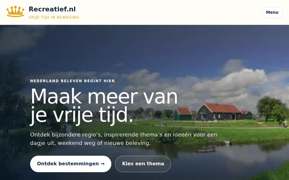 Screenshot of recreatief.nl