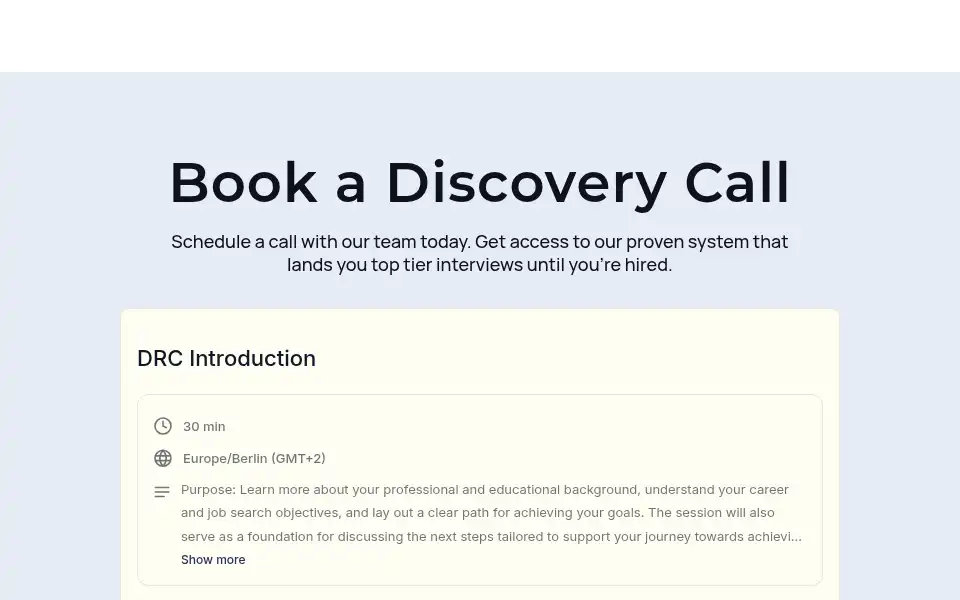 Screenshot of recruitmentprep.com