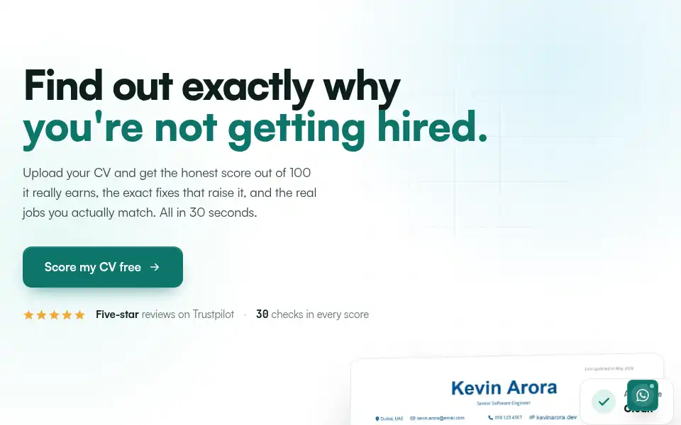 Screenshot of recruitmyself.com