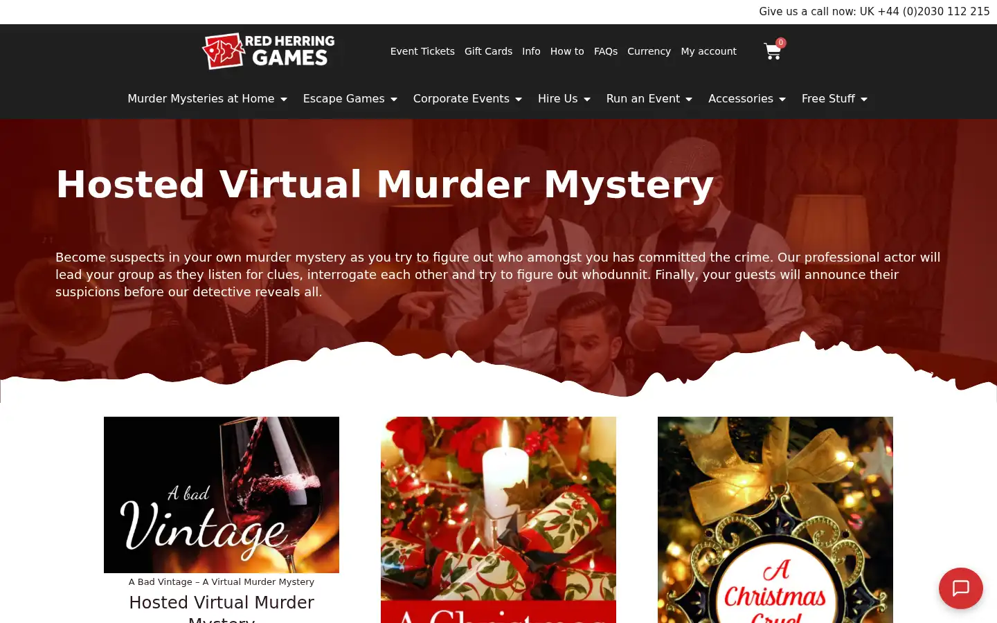 Screenshot of red-herring-games.com