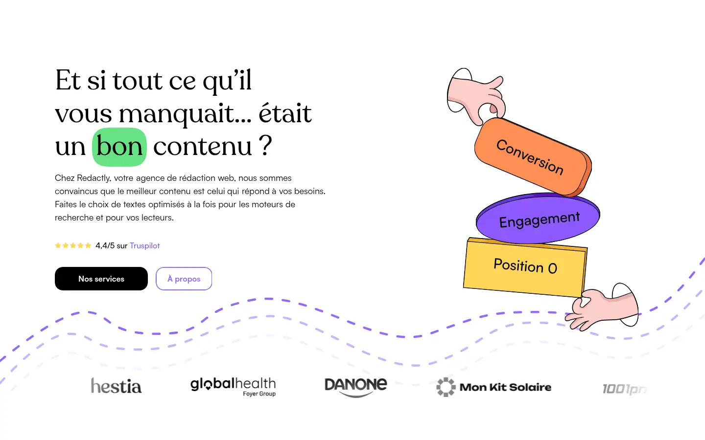 Screenshot of redactly.fr