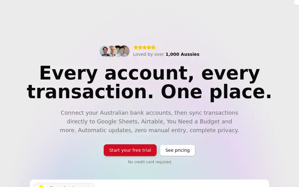 Screenshot of redbark.co