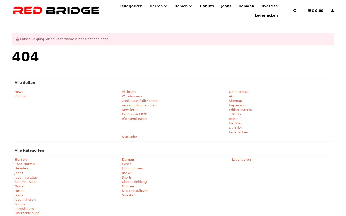 Screenshot of redbridgejeans.de