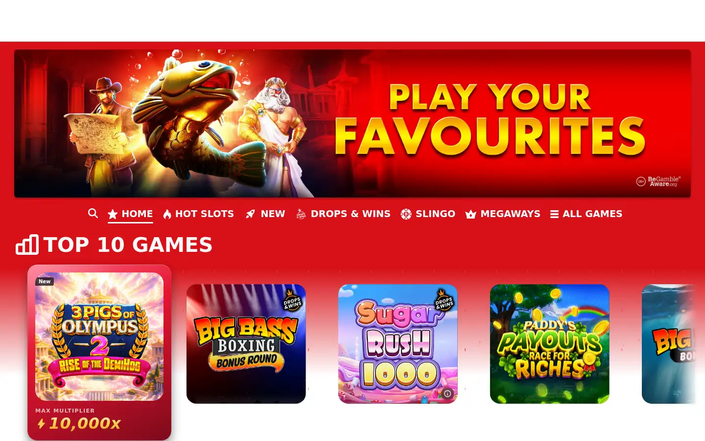 Screenshot of redcasino.com