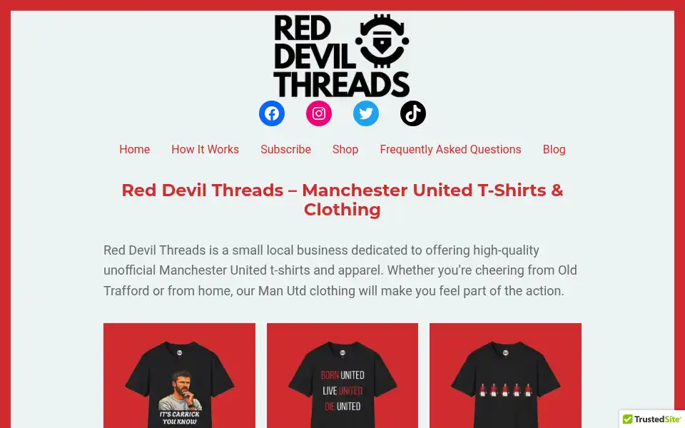 Screenshot of reddevilthreads.com