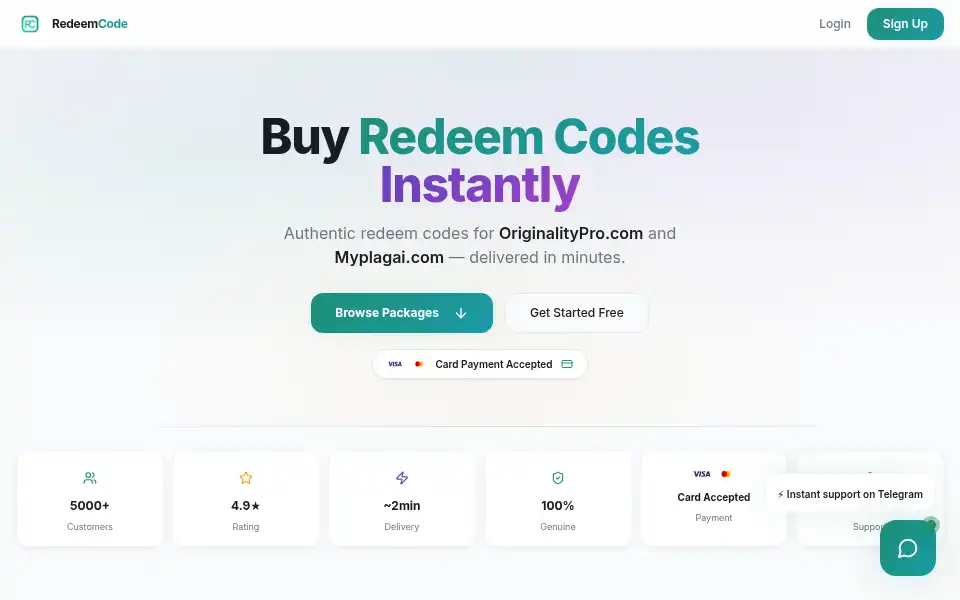 Screenshot of redeemcodewholesaler.com