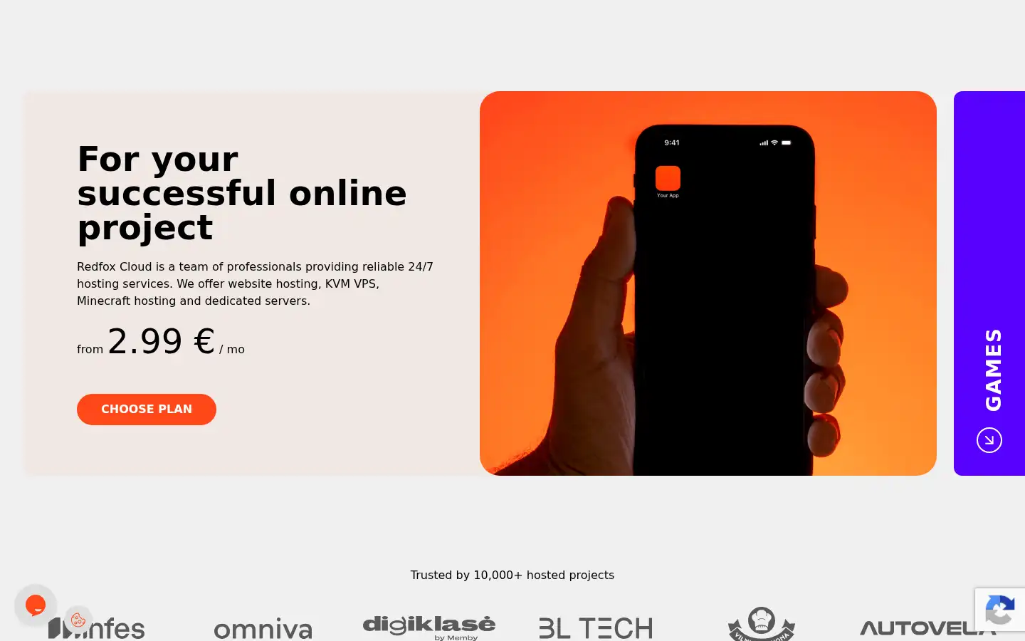 Screenshot of redfoxcloud.com