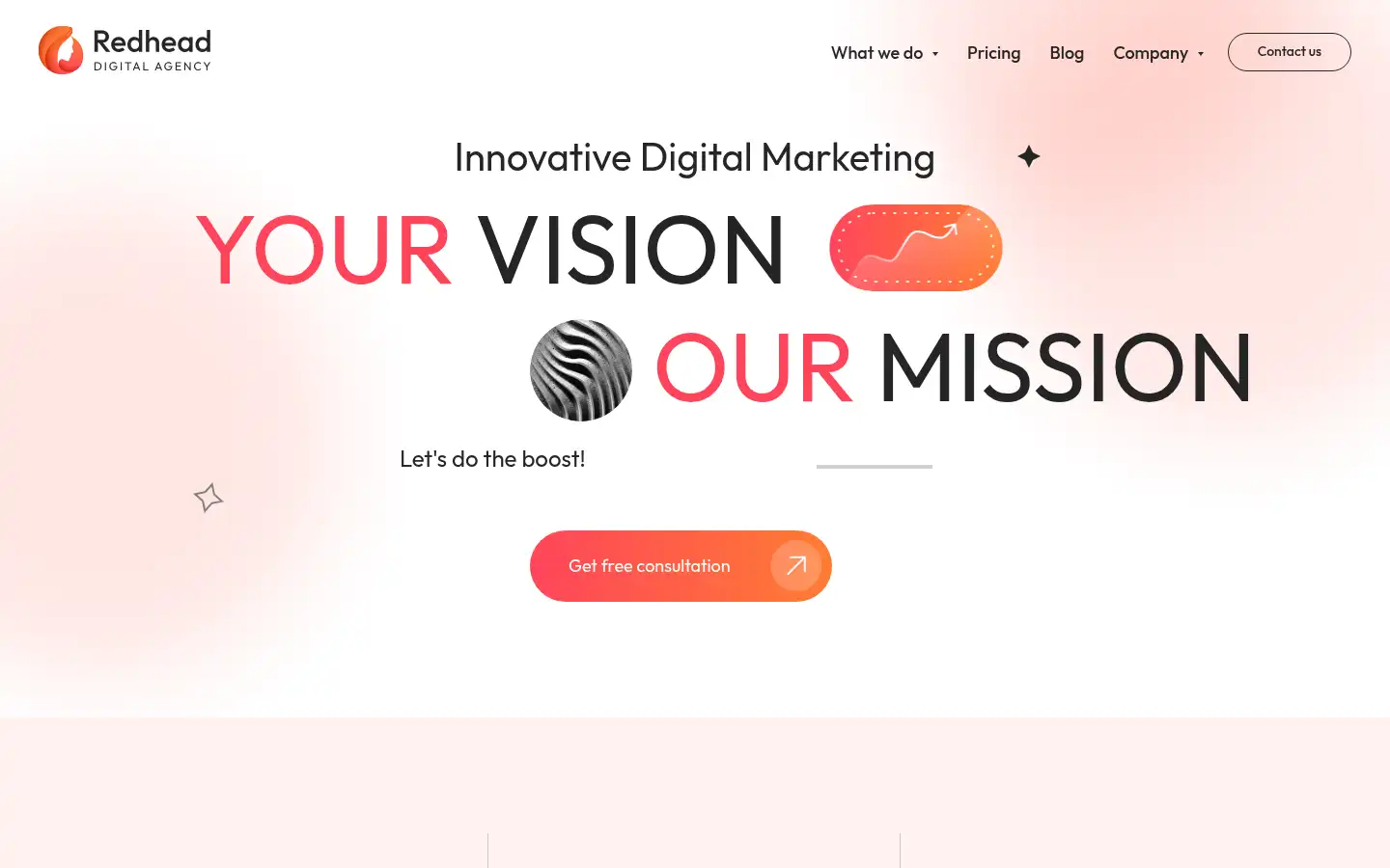 Screenshot of redheaddigital.agency