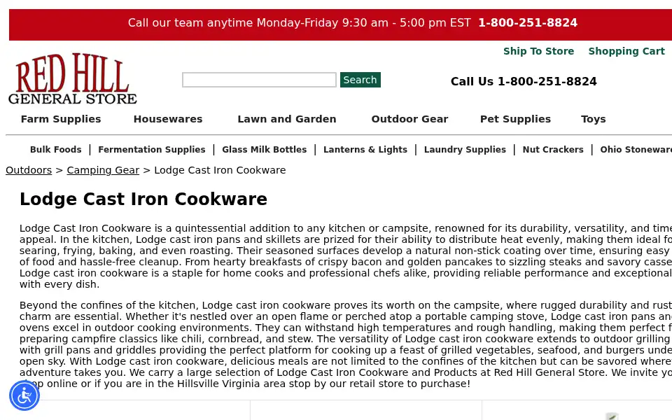 Screenshot of redhillgeneralstore.com
