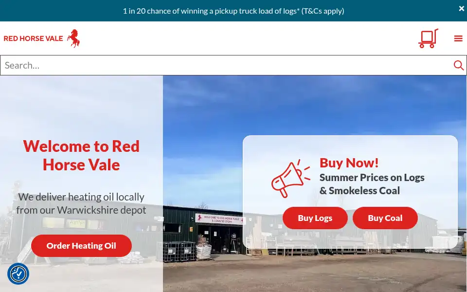 Screenshot of redhorsevale.co.uk