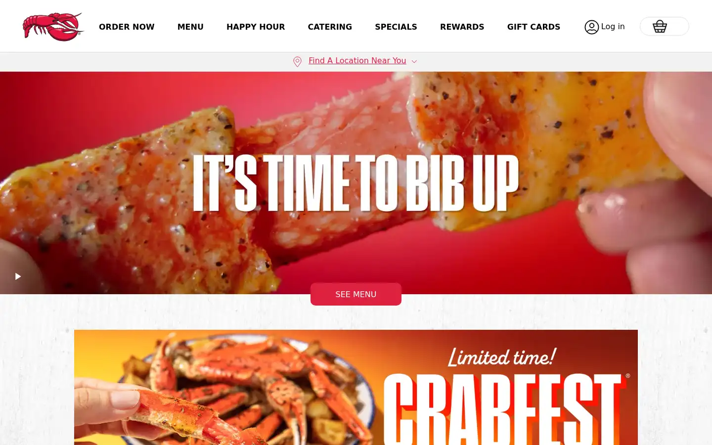 Screenshot of redlobster.com