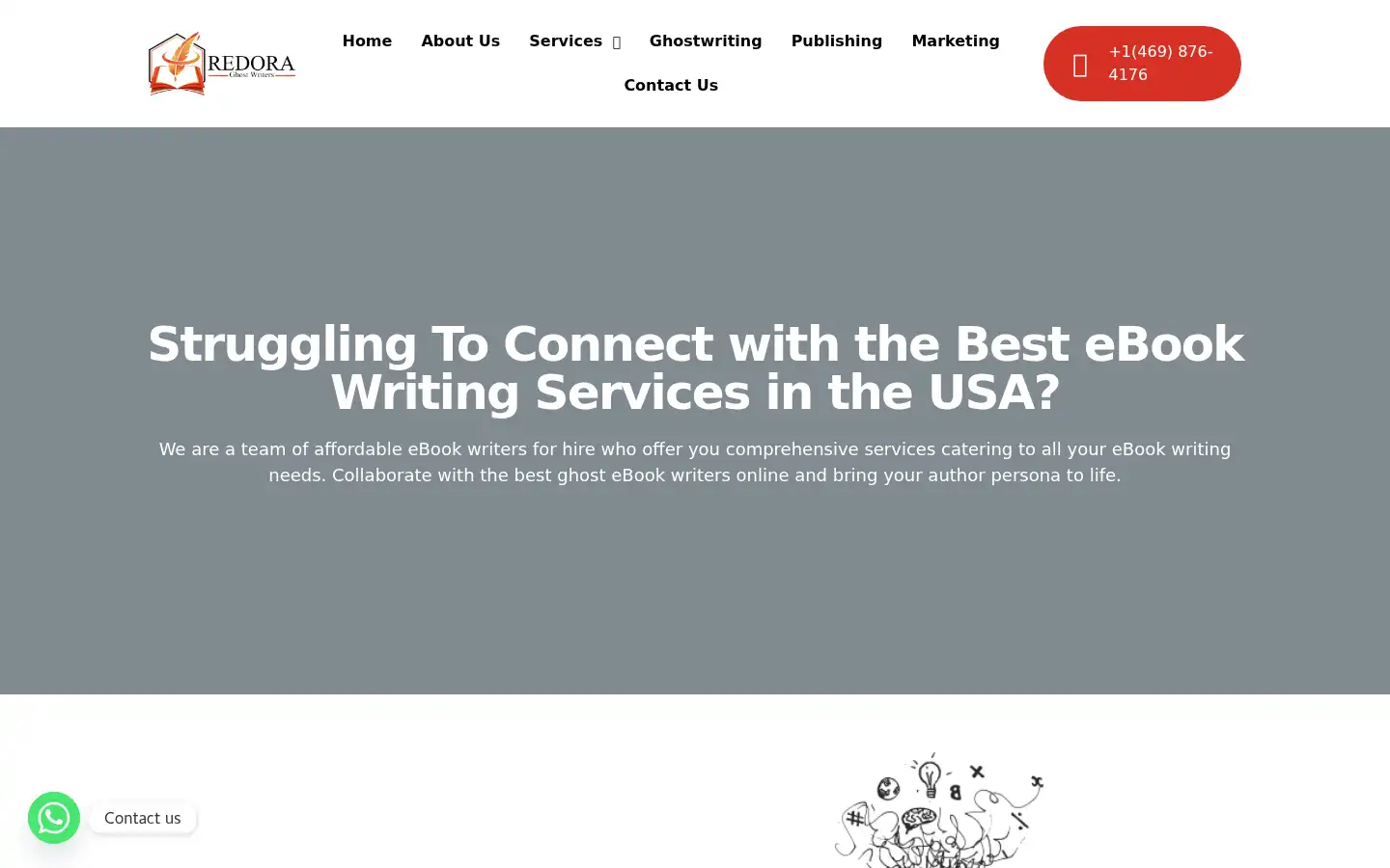 Screenshot of redoraghostwriters.com