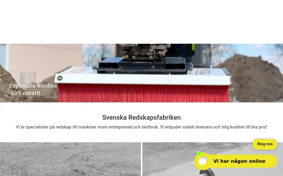 Screenshot of redskapsfabriken.se
