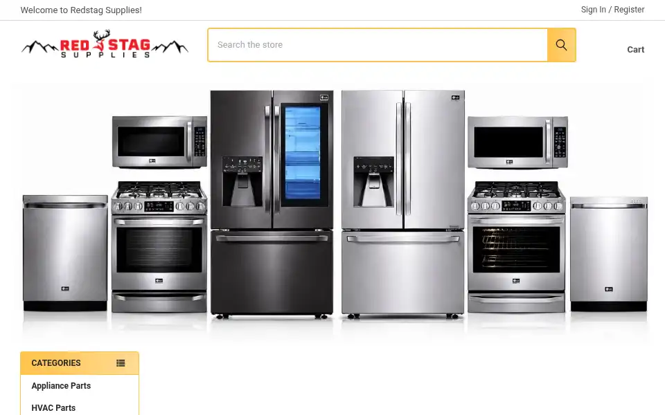 Screenshot of redstagsupplies.com