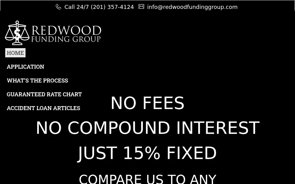 Screenshot of redwoodfundinggroup.com