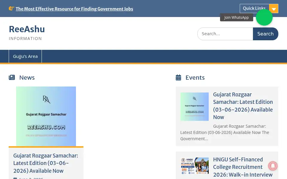 Screenshot of reeashu.com