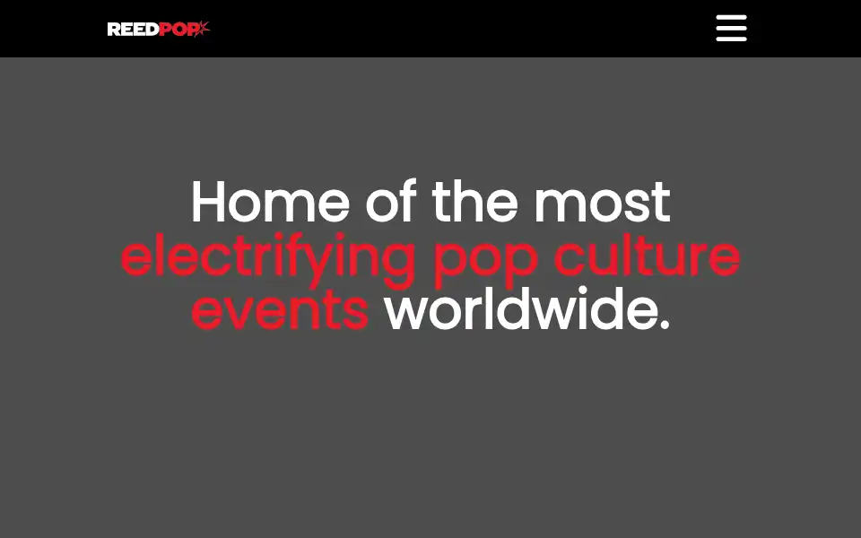 Screenshot of reedpop.com