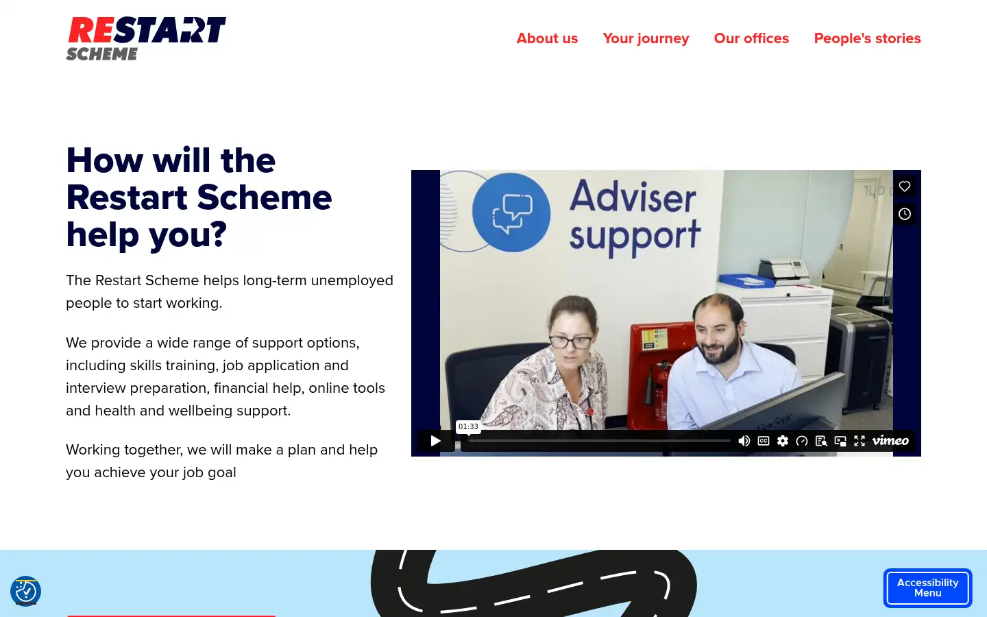 Screenshot of reedrestart.co.uk