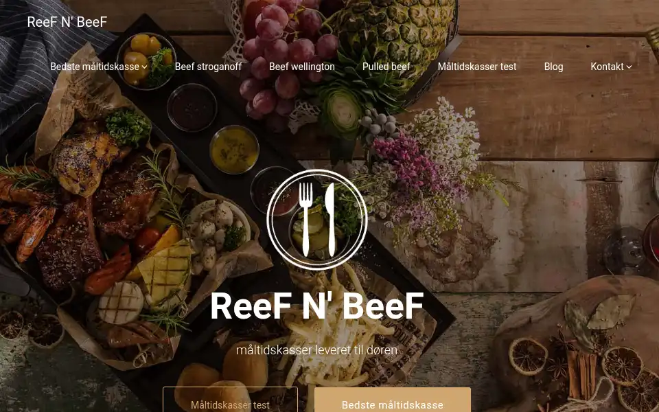 Screenshot of reefnbeef.dk