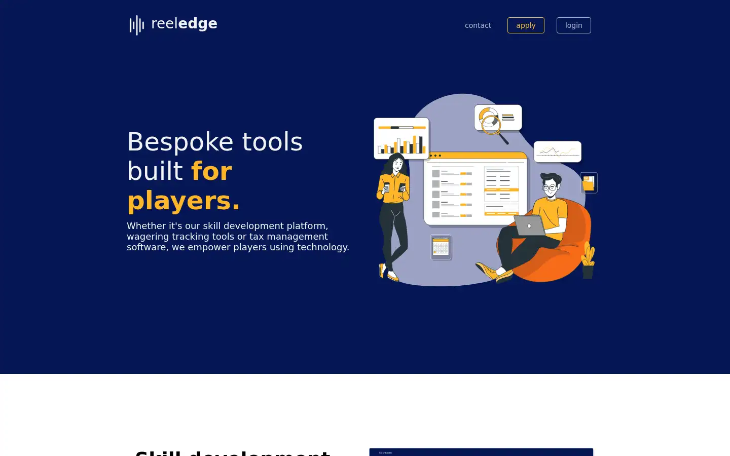 Screenshot of reeledge.com
