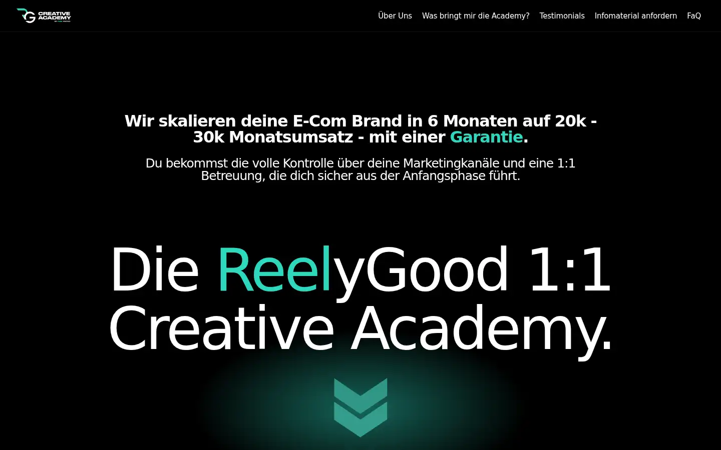 Screenshot of reelygood-creativeacademy.de