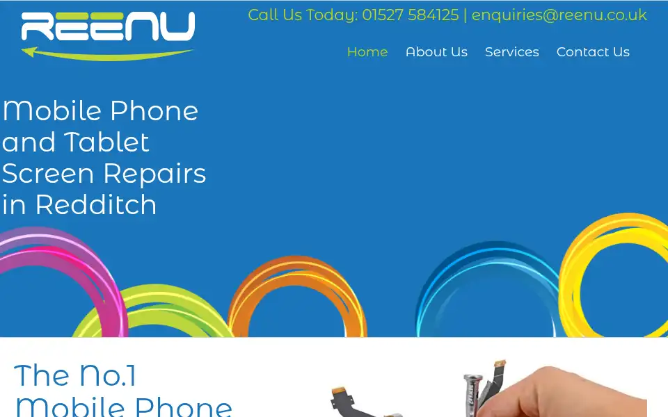 Screenshot of reenu.co.uk