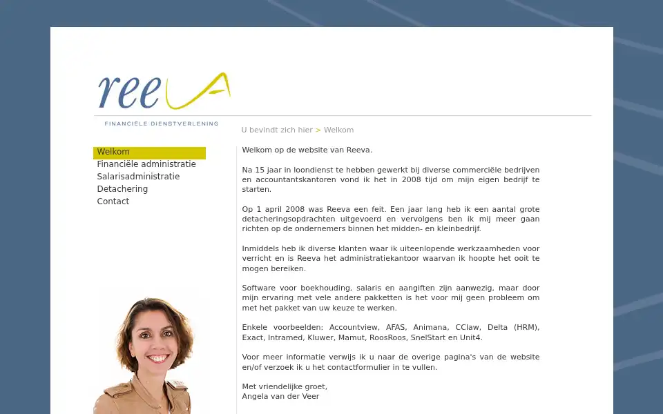 Screenshot of reeva.nl