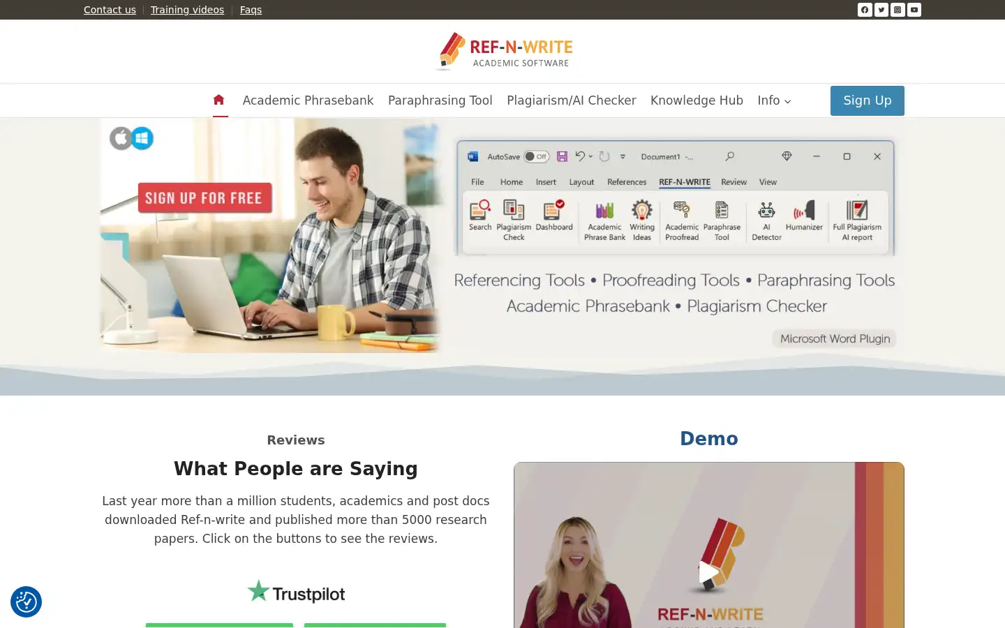 Screenshot of ref-n-write.com